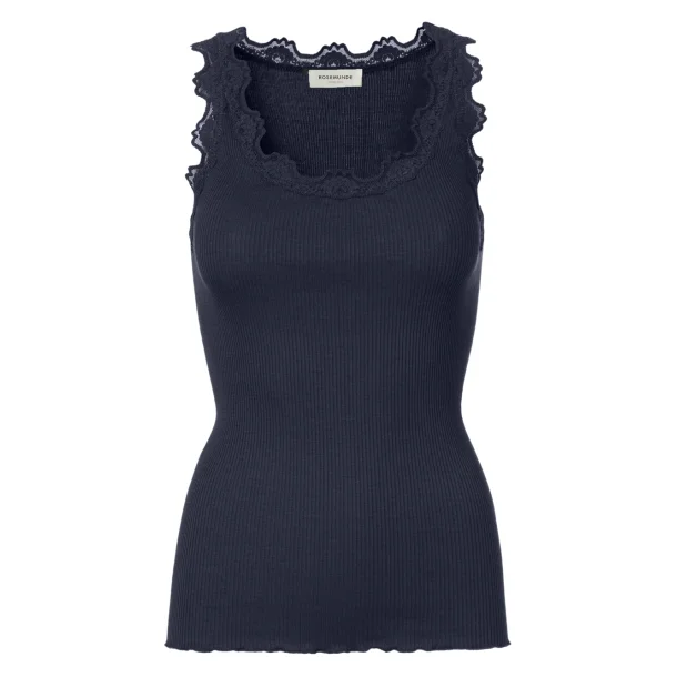Silk top w/lace 5205-135