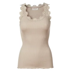 Silk top w/lace 5205-826