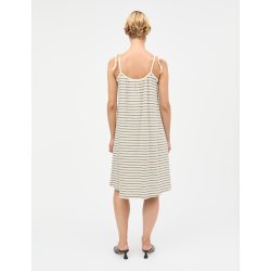 2x2 cotton stripe stine dress vanil