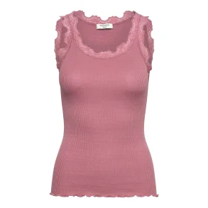 Silk top w/ lace 5205-029