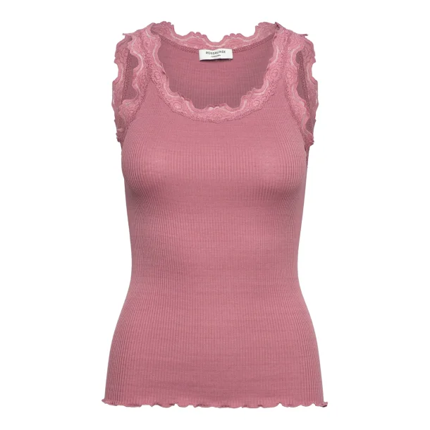 Silk top w/ lace 5205-029