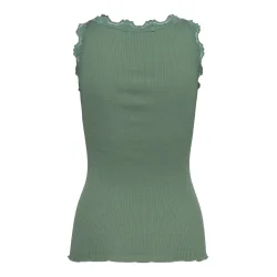 Silk top w/ lace 5205-036