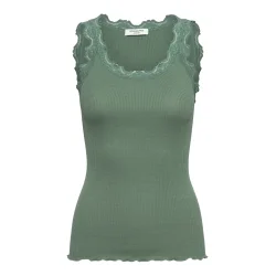 Silk top w/ lace 5205-036