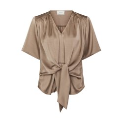 Casaadia heavy sateen blouse dark t
