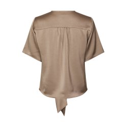 Casaadia heavy sateen blouse dark t