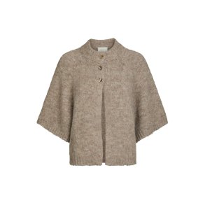Benuta fluffy knit cardigan beige melange 
