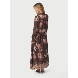 Nova botanical border dress black 