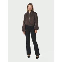 Denielle heavy sateen jacket dark brown