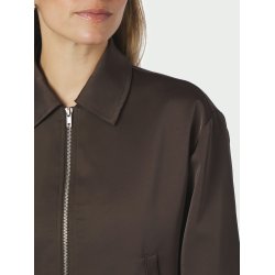 Denielle heavy sateen jacket dark brown