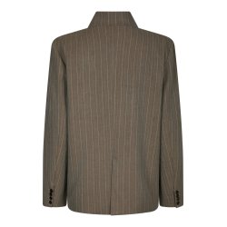 Nerine pinstripe blazer dark taupe