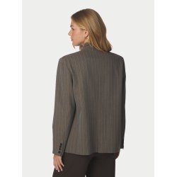 Nerine pinstripe blazer dark taupe