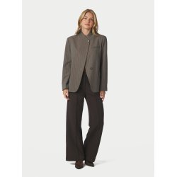 Nerine pinstripe blazer dark taupe