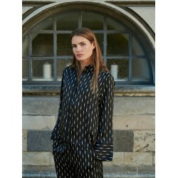Mistan print shirt dark brown