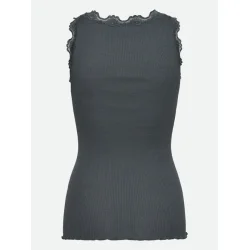 Silk top w/lace 5205-085