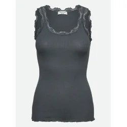 Silk top w/lace 5205-085