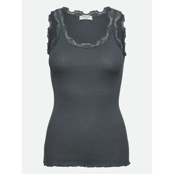 Silk top w/lace 5205-085