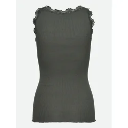 Silk top w/lace 5205-086