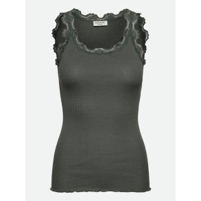 Silk top w/lace 5205-086