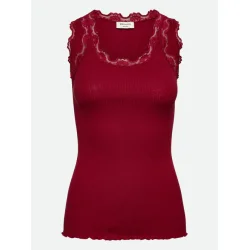 Silk top w/lace 5205-087