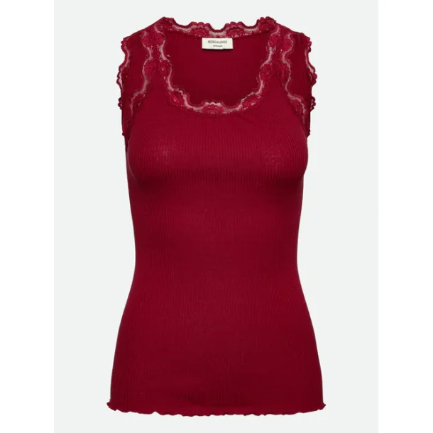 Silk top w/lace 5205-087