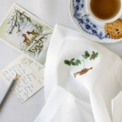 Juleserviet med trompet 