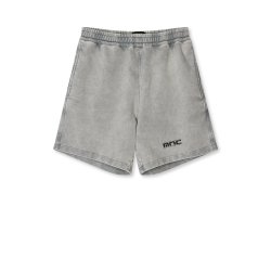 Compact cotton dye shorts moon mist
