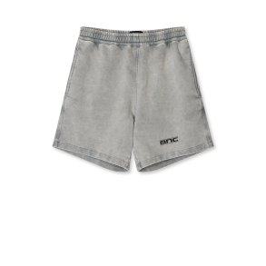 Compact cotton dye shorts moon mist
