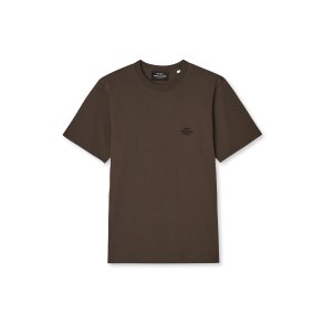 Cotton jersey frode logo turkish coffee