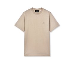 Cotton jersey frode logo tee plaza taupe