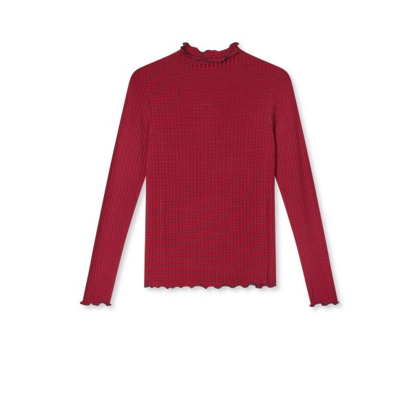 5x5 stripe trutte tee parisian/red