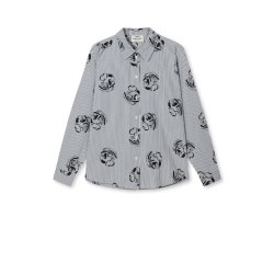 Soft crease crelly shirt vintage indigo/vanilla ic