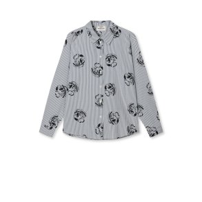 Soft crease crelly shirt vintage indigo/vanilla ic