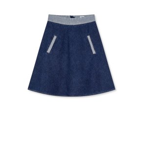 Luke denim stelly skirt block