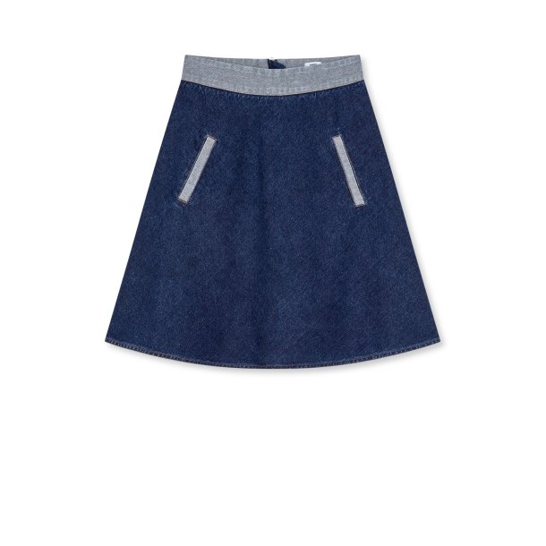 Luke denim stelly skirt block