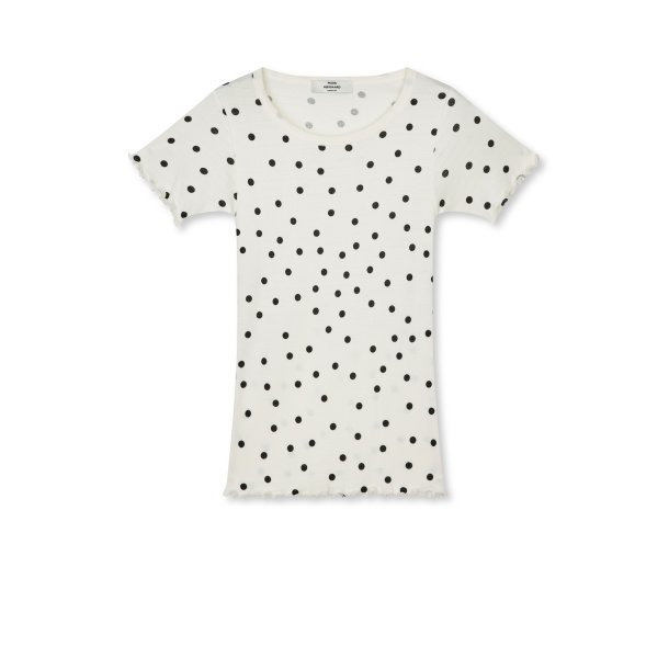Pointella trixy tee dot aop vanilla