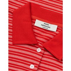 Light terry marlo polo fiery red 