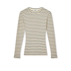 2x2 cotton stripe tuba tee ls vanil