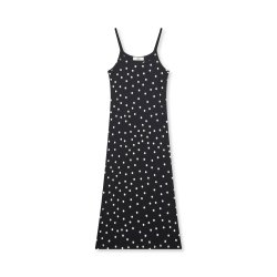 2x2 cotton delkissa dress dot black