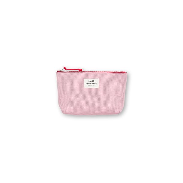Knit stripe hof make-up bag fairy tale/goji berry
