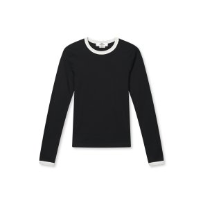 Grace jersey camille tee ls black/vanilla ice