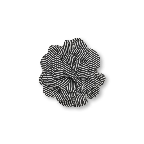 MN rose brooch stripe black/white