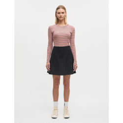 2x2 cotton stripe tuba tee ls fiery