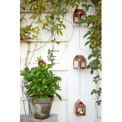 3 x Hnge lanterner Kobber