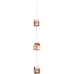 3 x Hnge lanterner Kobber