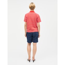 Light terry marlo polo fiery red 