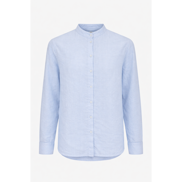 MMArtina linen shirt brunnera blue