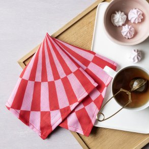 4 stk cirkusservietter rd 