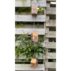 3 x Hnge lanterner Kobber