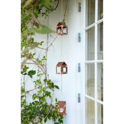 3 x Hnge lanterner Kobber