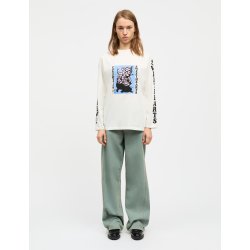 Cotton jersey jerry tee ls snow whi